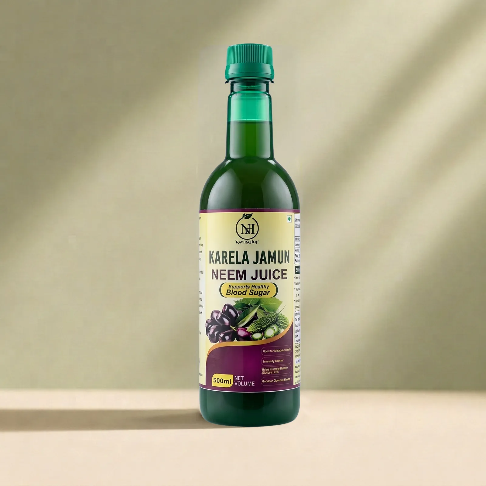 Karela Jamun Neem Juice | Bitter Gourd, Jamun & Neem Ayurvedic Tonic for Sugar-Conscious Wellness